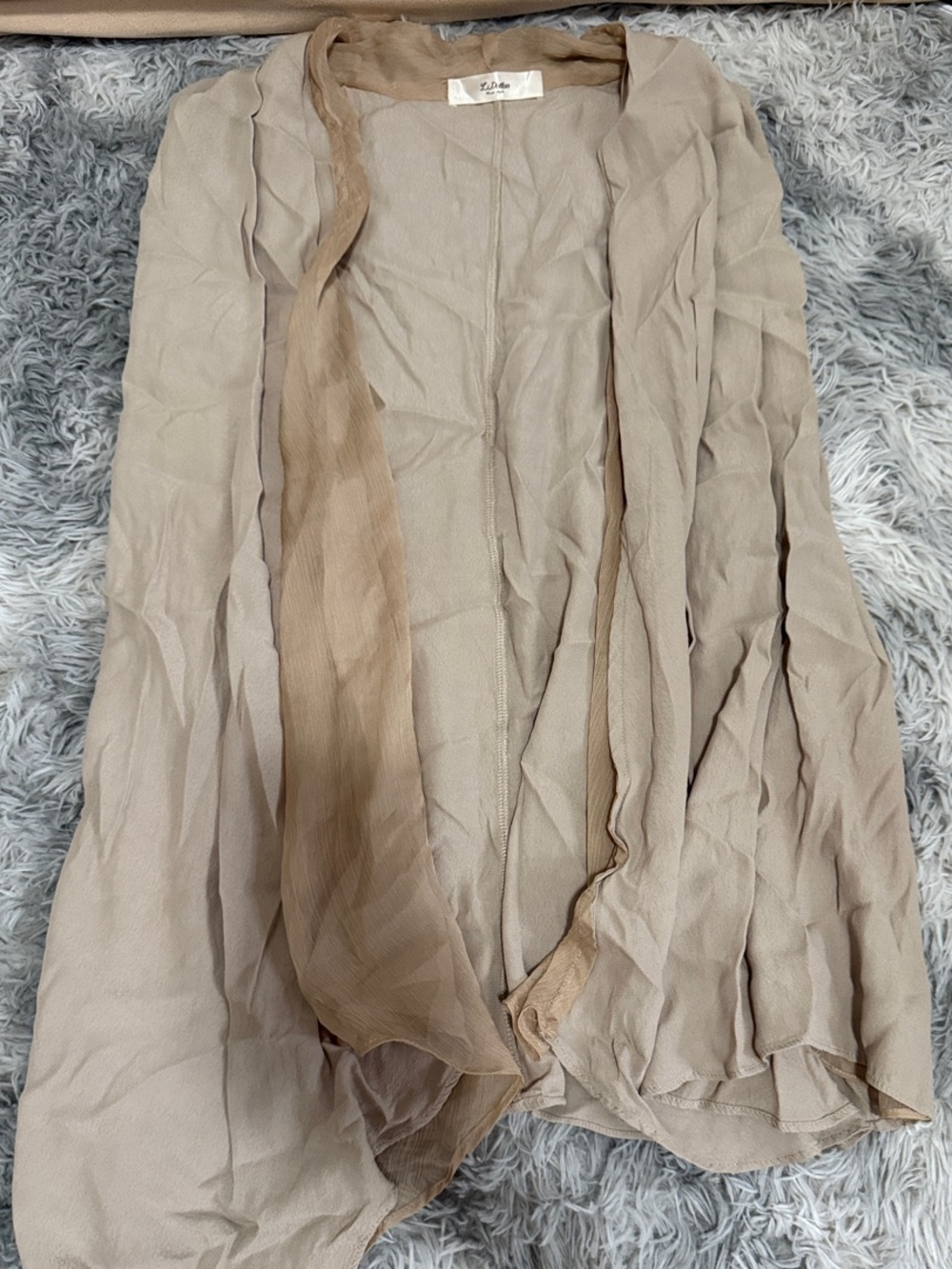 Light Taupe Women's Chiffon Skirt